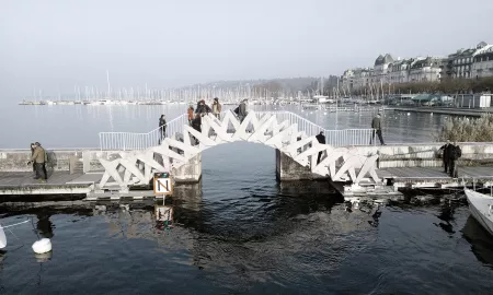 MIDarchitecture - Récompense - Prix hors catégorie de Bilan de l'immobilier 2018 - Passerelle mobile du Jet d'eau de Genève